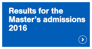 Results for the Master's admissions 2016